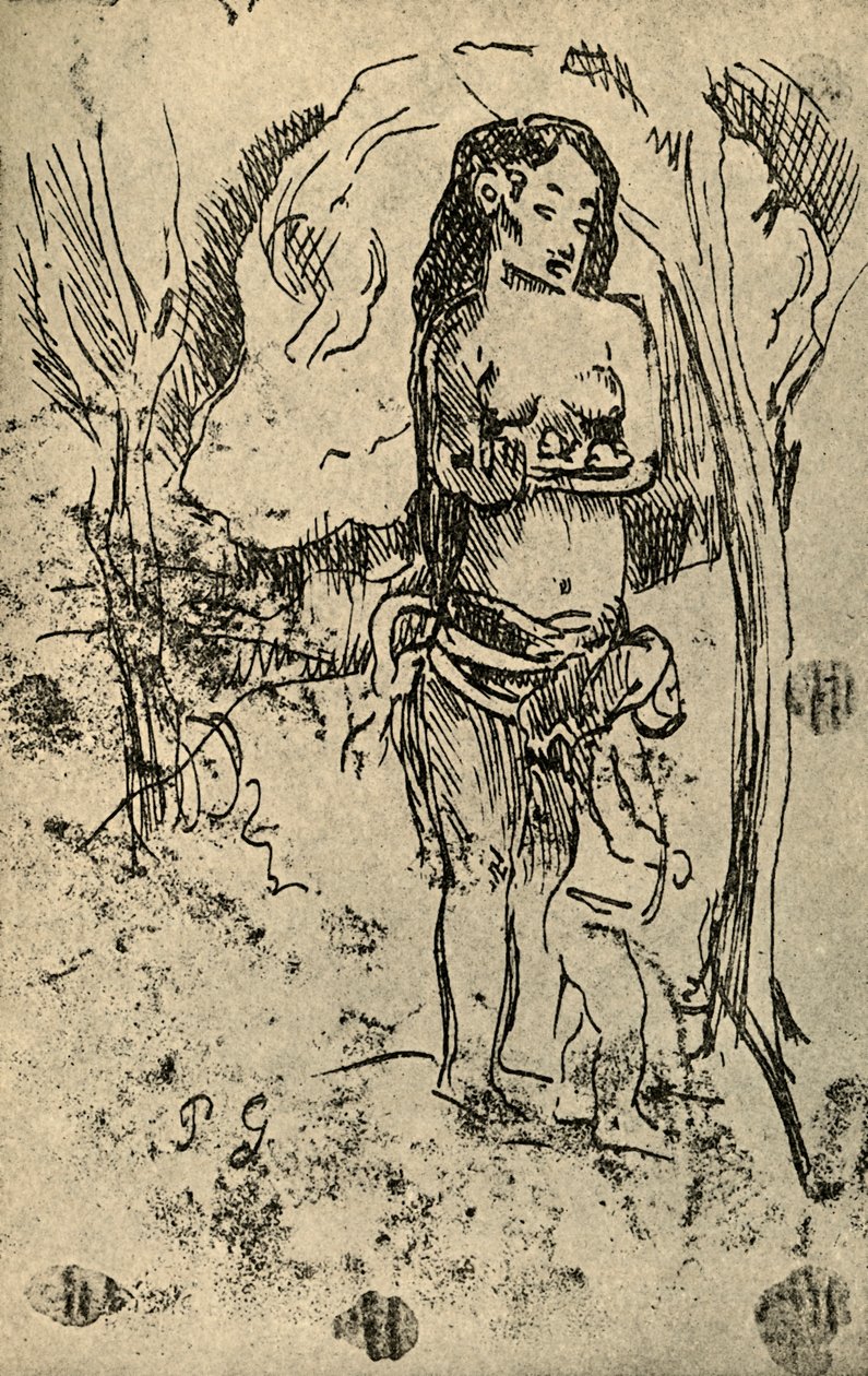 Skitse, 1936 af Paul Gauguin