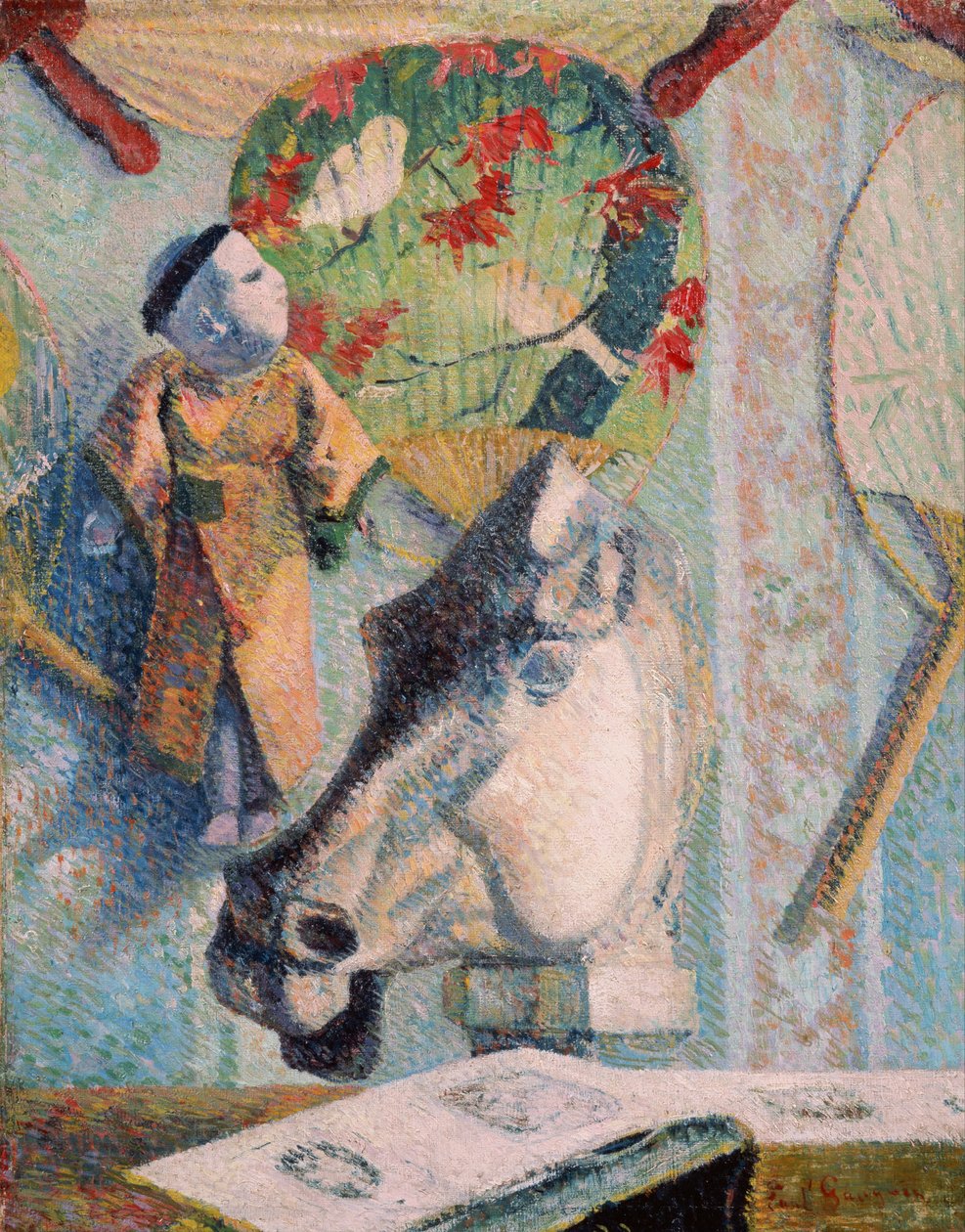 Stilleben med hestehoved af Paul Gauguin