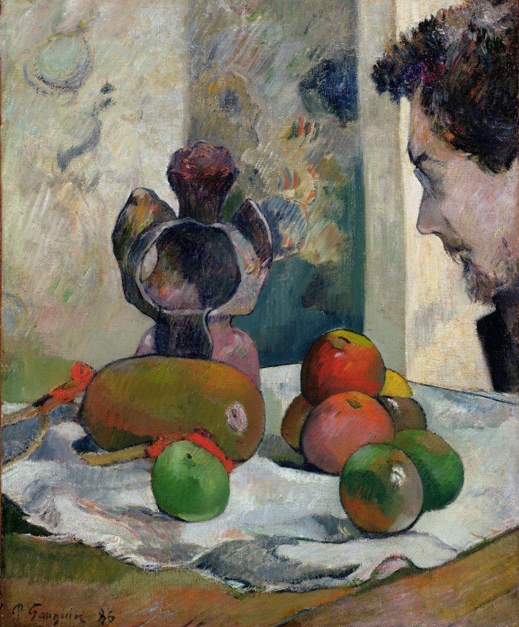Stilleben med profil af Laval af Paul Gauguin