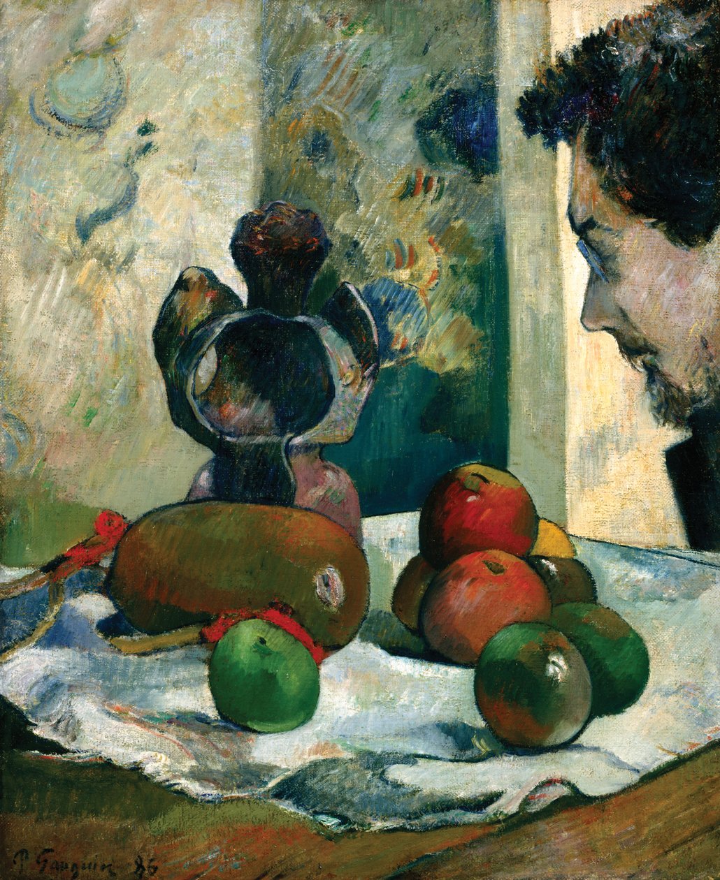 Stilleben med profil af Laval af Paul Gauguin