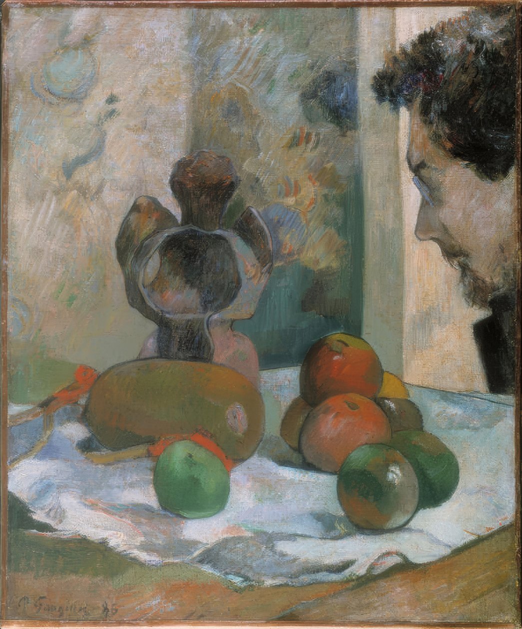Stilleben med profil af Laval af Paul Gauguin