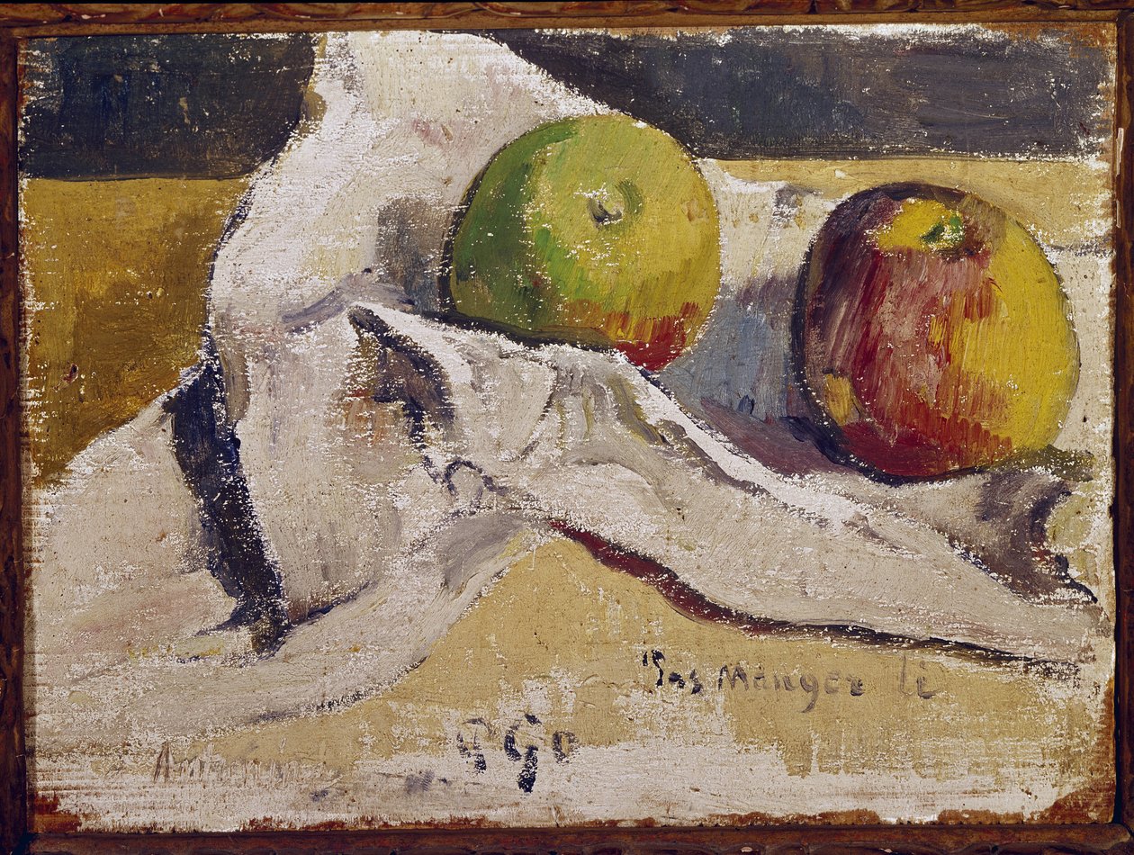 Stilleben med æbler (olie på lærred af Paul Gauguin