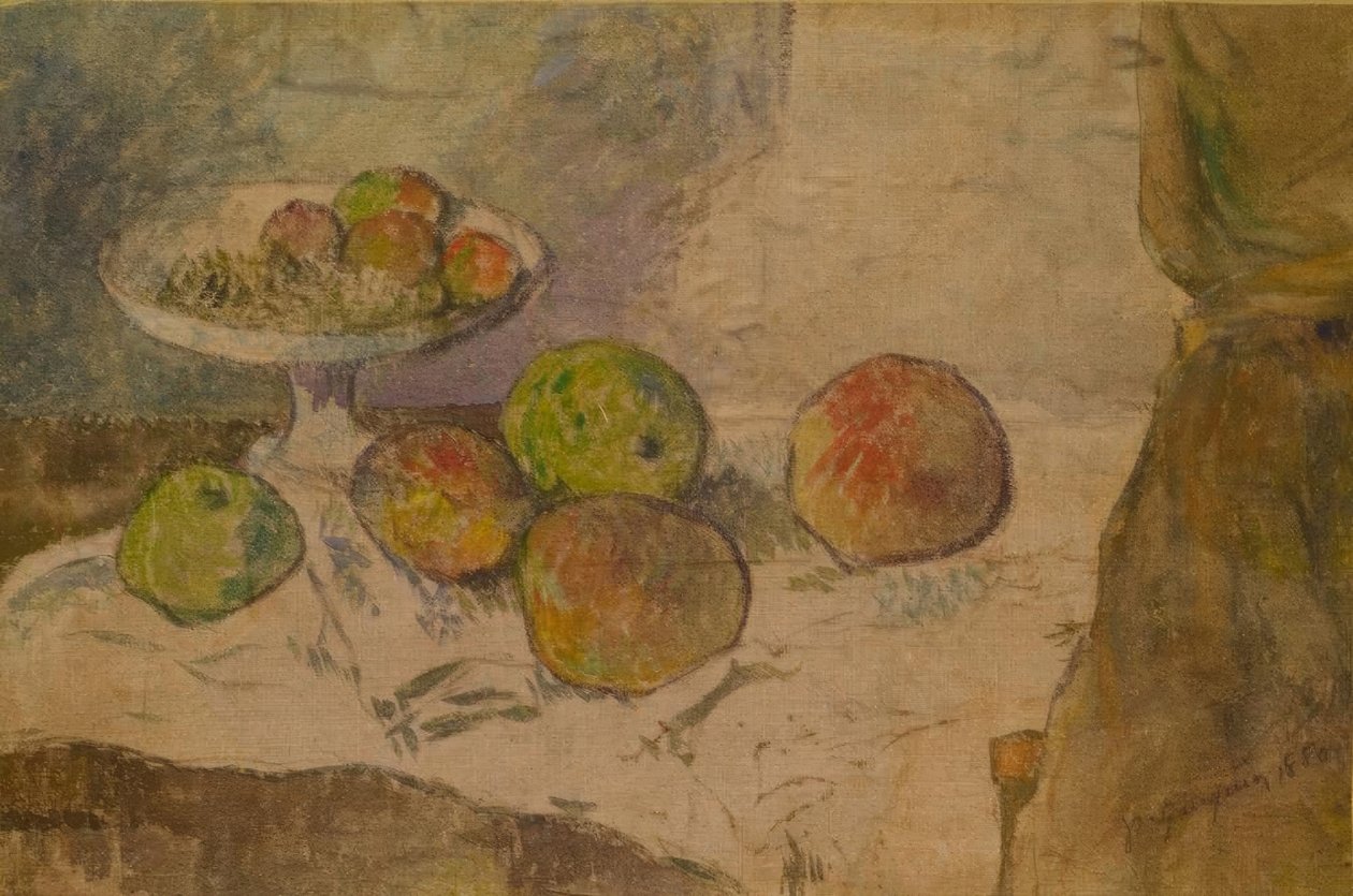 Stilleben med en skål frugt af Paul Gauguin