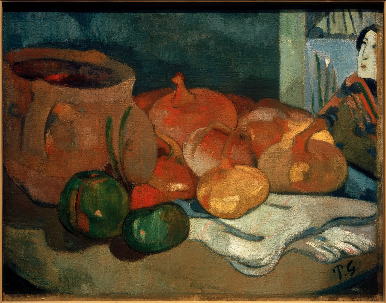 Stilleben med løg af Paul Gauguin