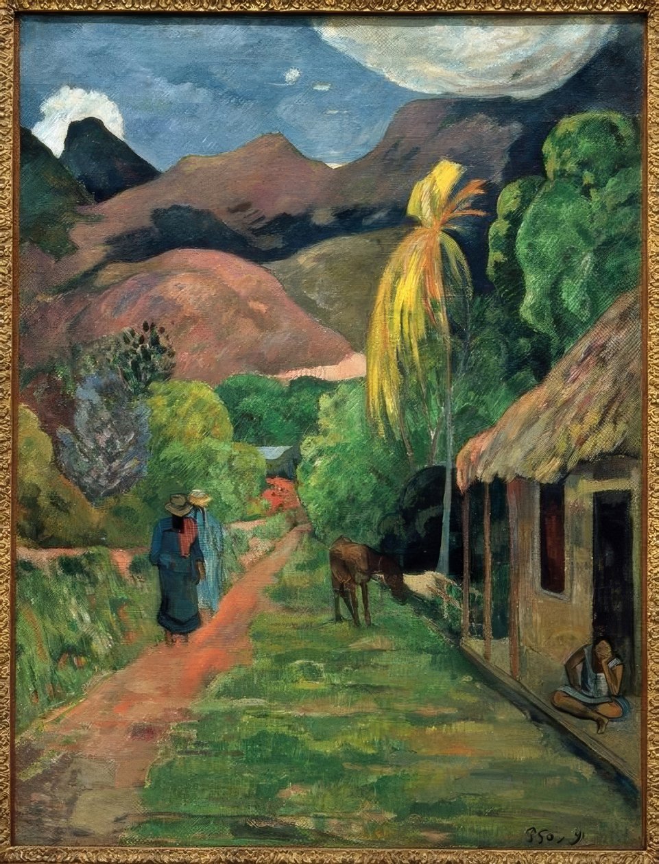 Vej ind i bjergene af Paul Gauguin