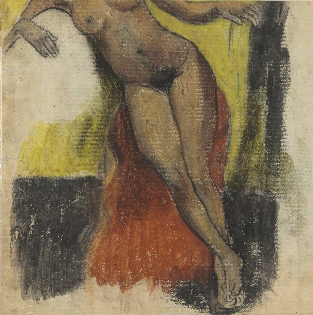 Studie til Aita tamari vahine Judith te parari af Paul Gauguin