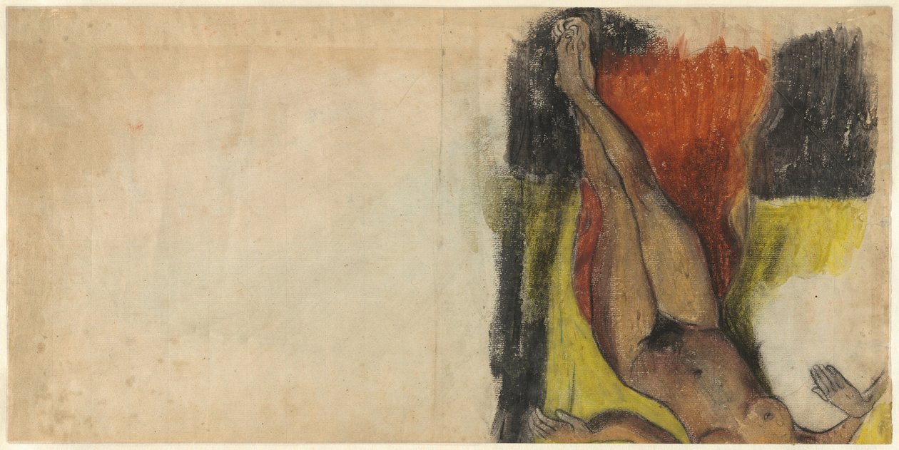 Studie for Aita tamari kvinde Judith te parari [verso] af Paul Gauguin