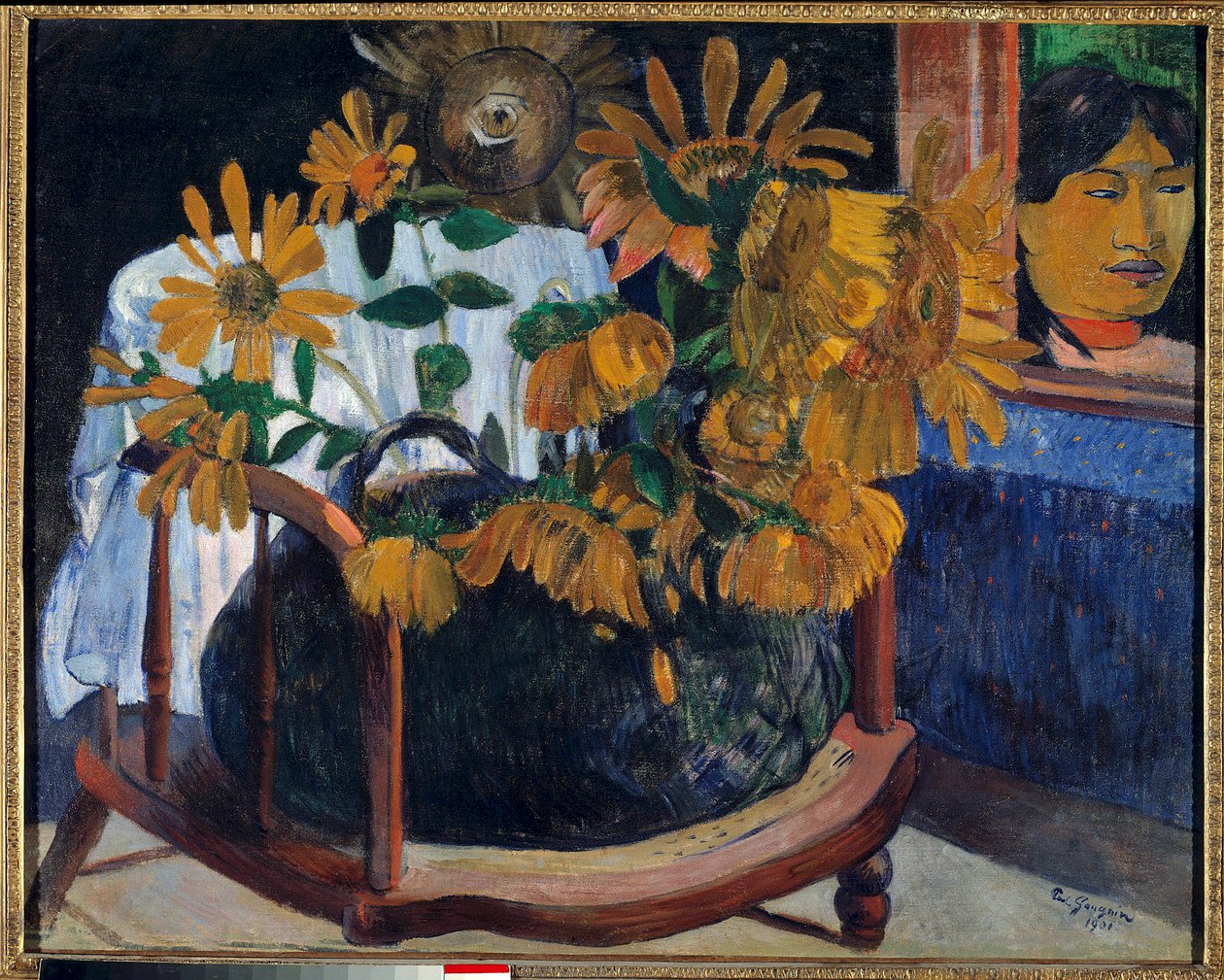 Solsikker i en lænestol Maleri af Paul Gauguin (1848-1903) 1901 Sankt Petersborg. Eremitagemuseet af Paul Gauguin
