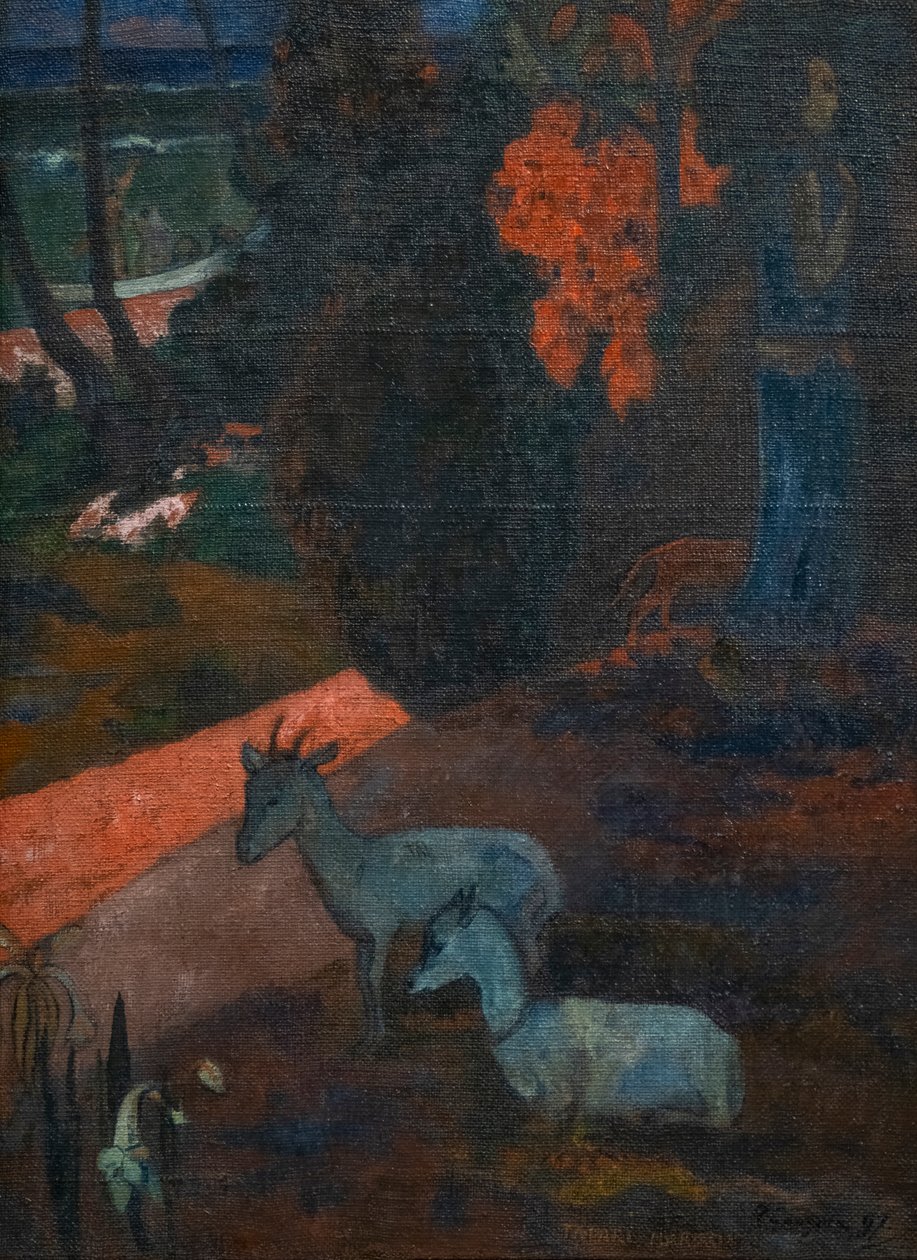 TARARI MARURU (landskab med to geder) af Paul Gauguin