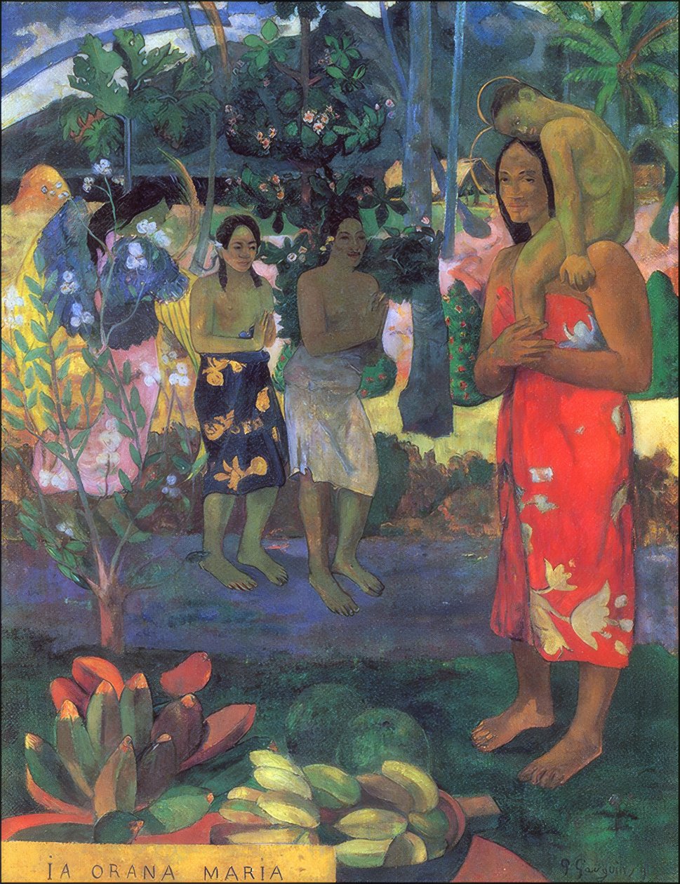 Tahiti: Ia Orana Maria (Hil Mary) 1891 af Paul Gauguin