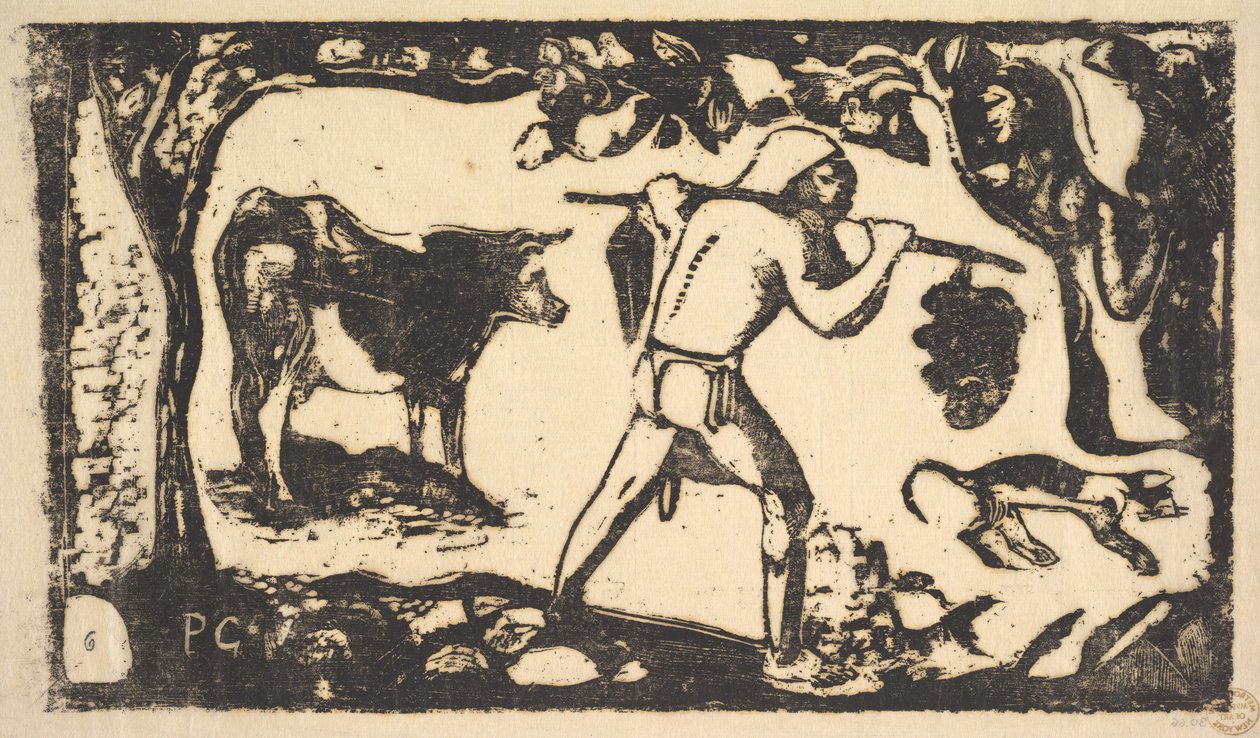 Tahitianske bærende bananer, 1898-99. af Paul Gauguin