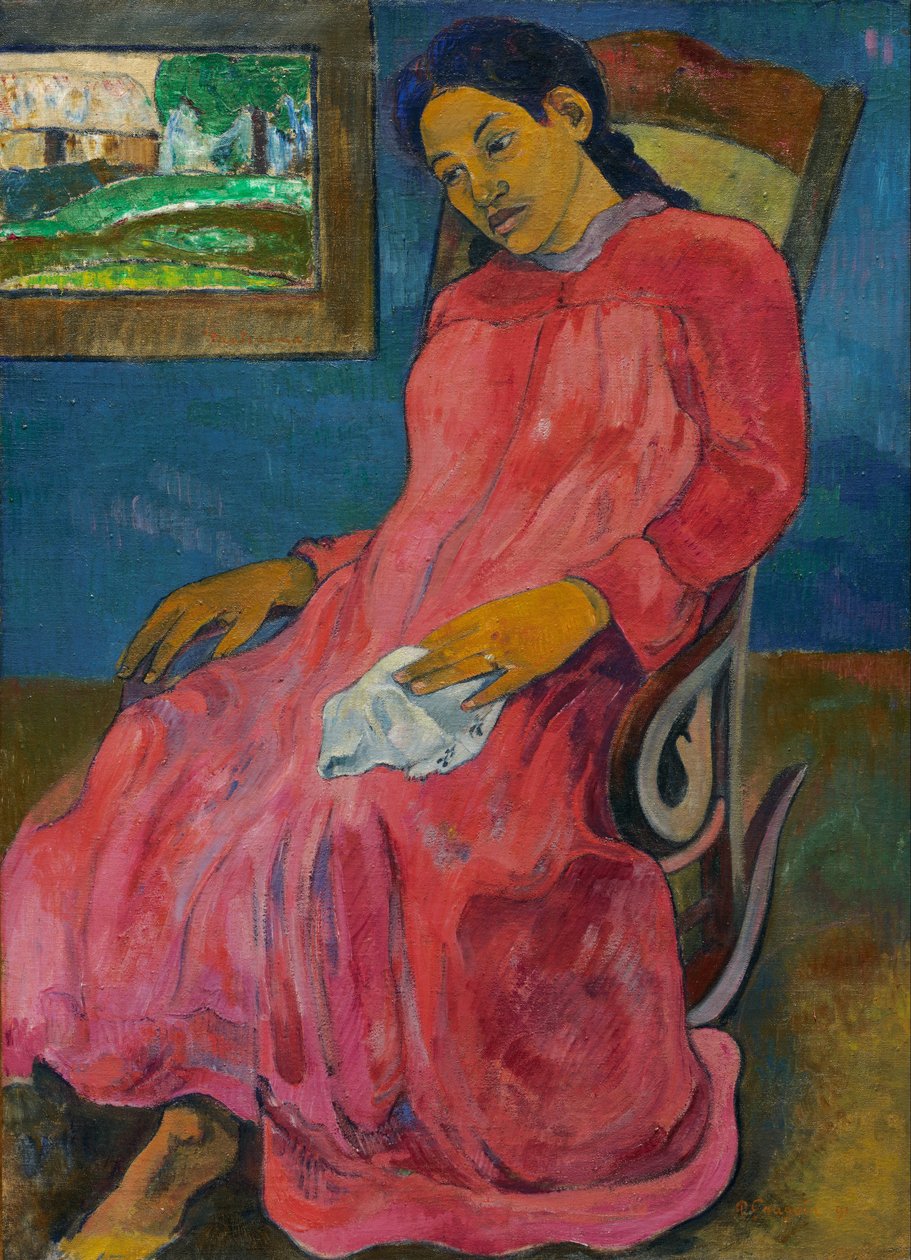 Tahitiansk:  Faaturuma melankolsk af Paul Gauguin