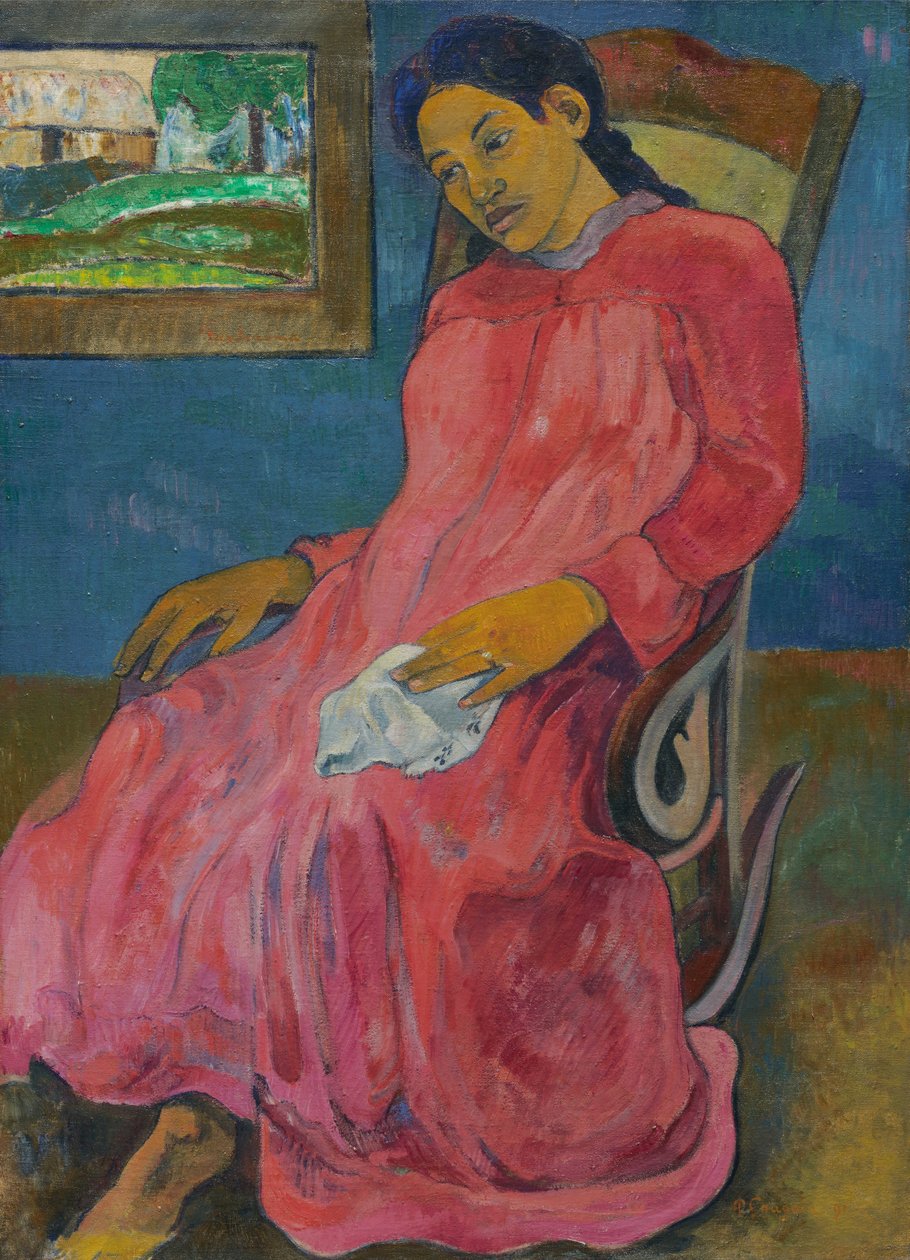 Tahitiansk:  Faaturuma melankolsk af Paul Gauguin