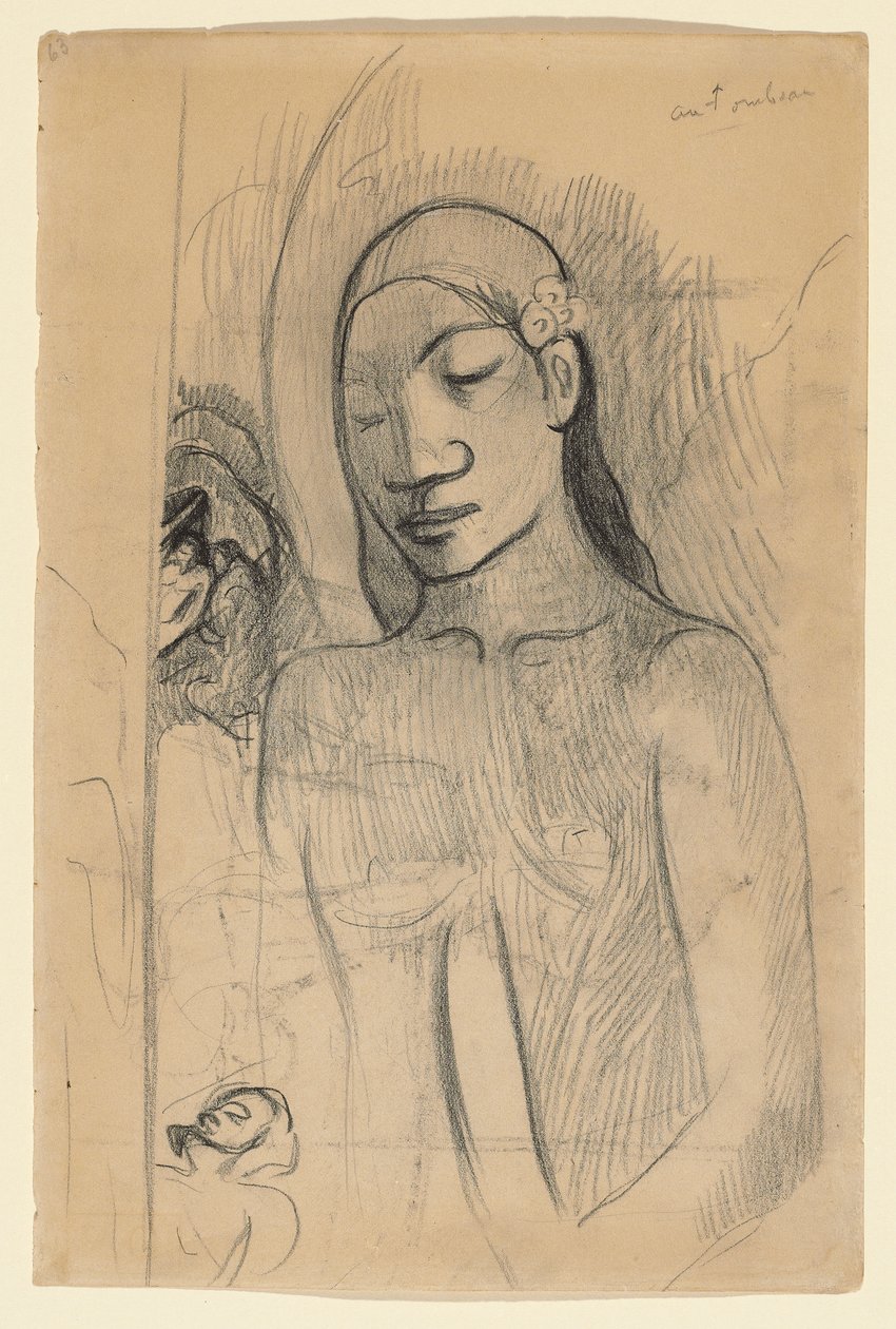 Tahitiansk figur, ca. 1895-96 af Paul Gauguin
