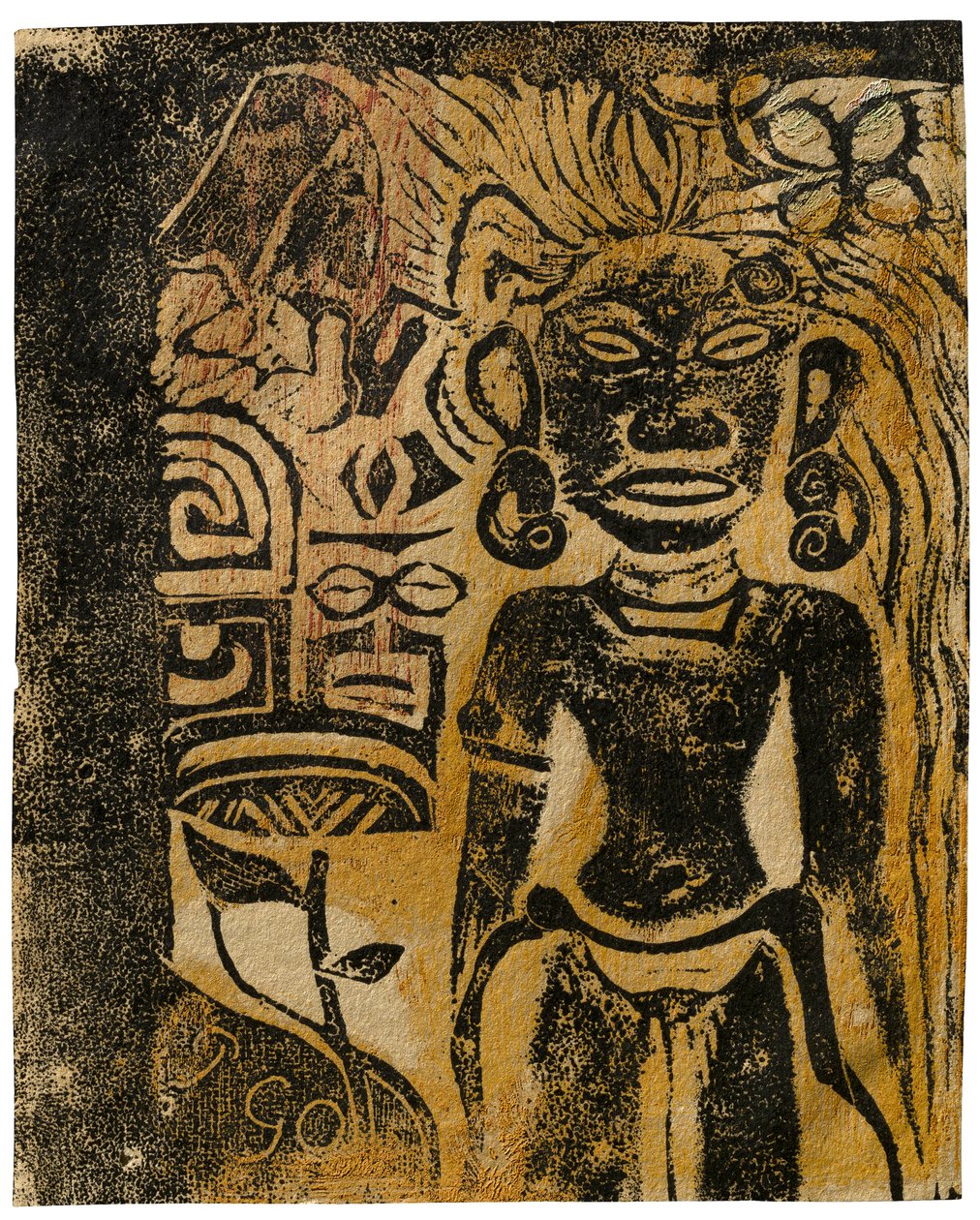 Tahitisk idol, Gudinden Hina, 1894-95 af Paul Gauguin