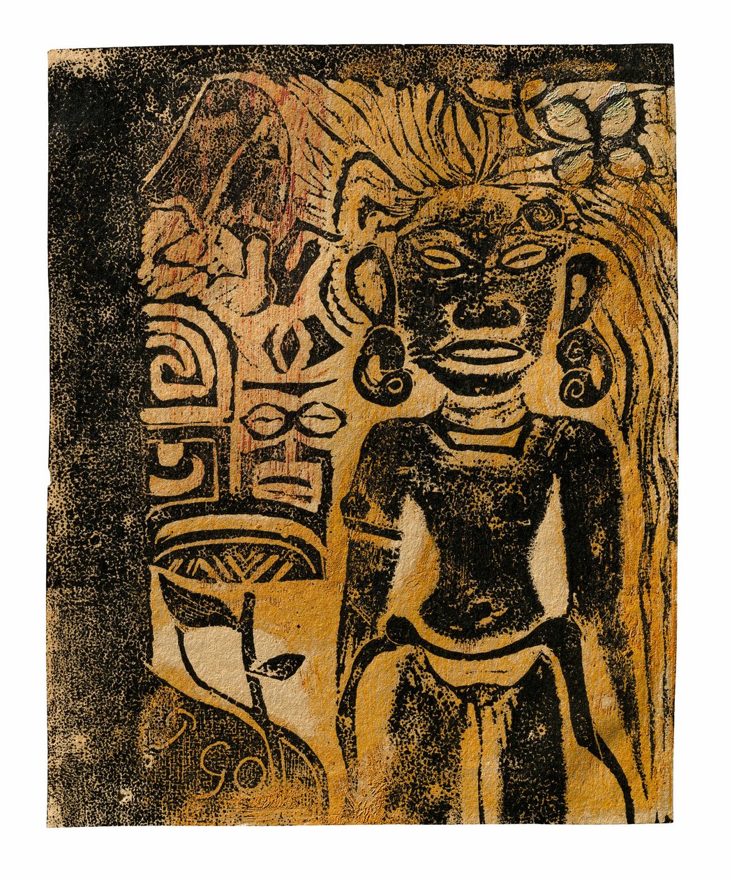 Tahitisk idol - gudinden Hina af Paul Gauguin