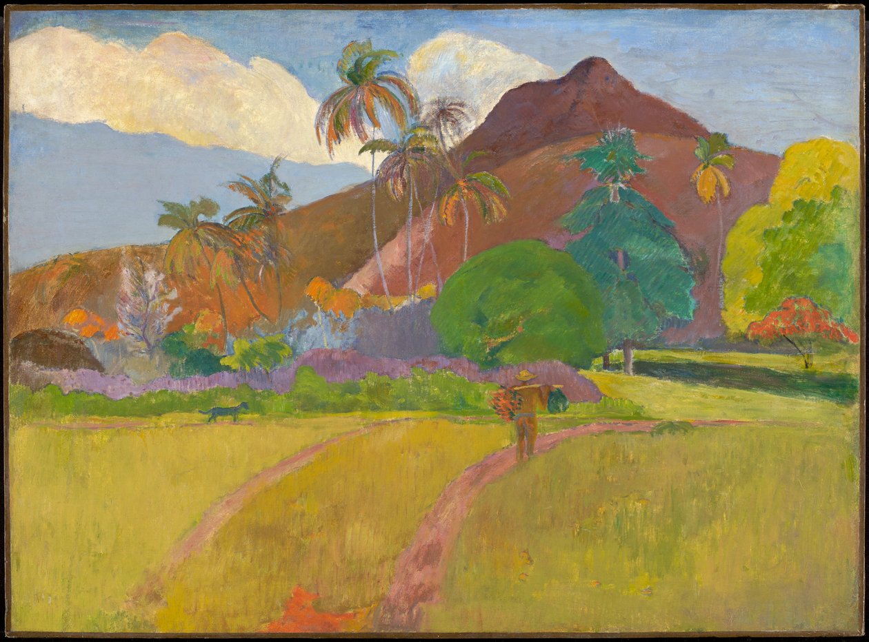 Tahitiansk landskab af Paul Gauguin