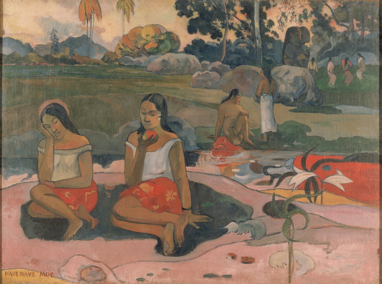 Tahitiansk:  Nave nave moe Sacred Spring: Søde drømme af Paul Gauguin