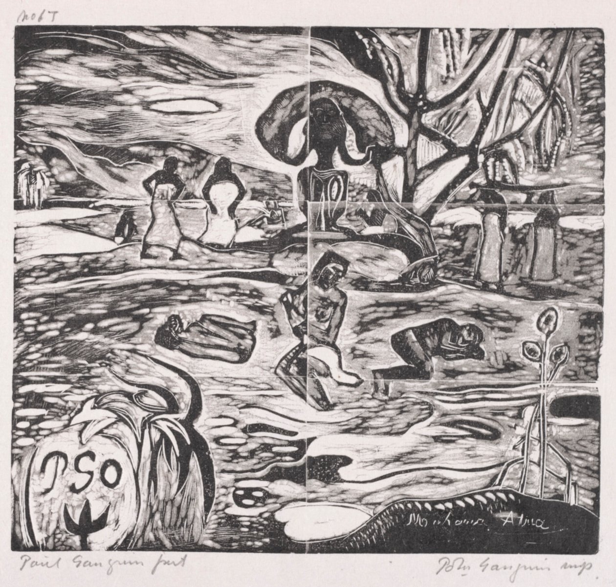 Tahitian Series: Offers to a God. af Paul Gauguin