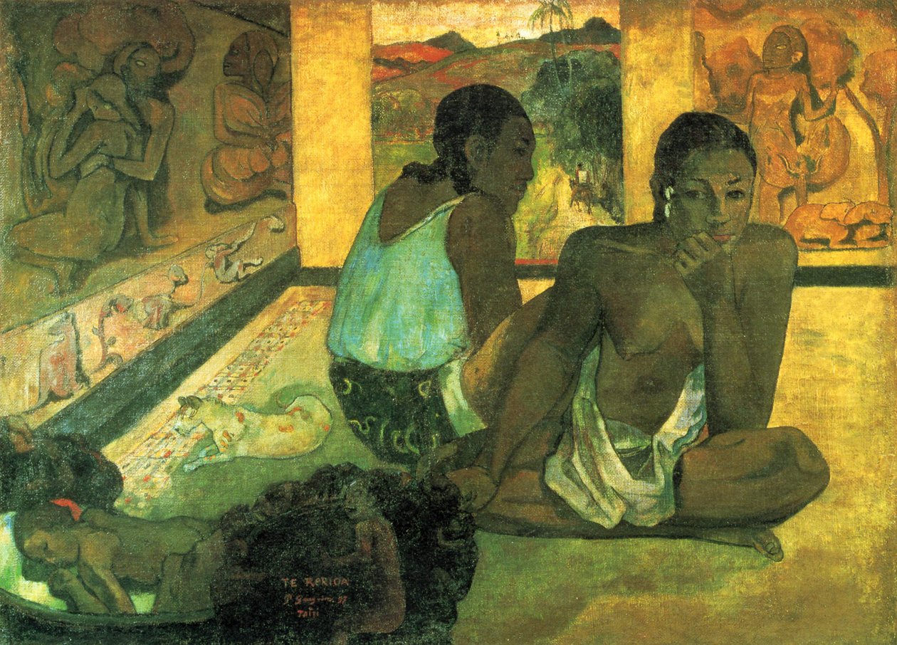 Tahitiansk:  Te rerioa Drømmen af Paul Gauguin