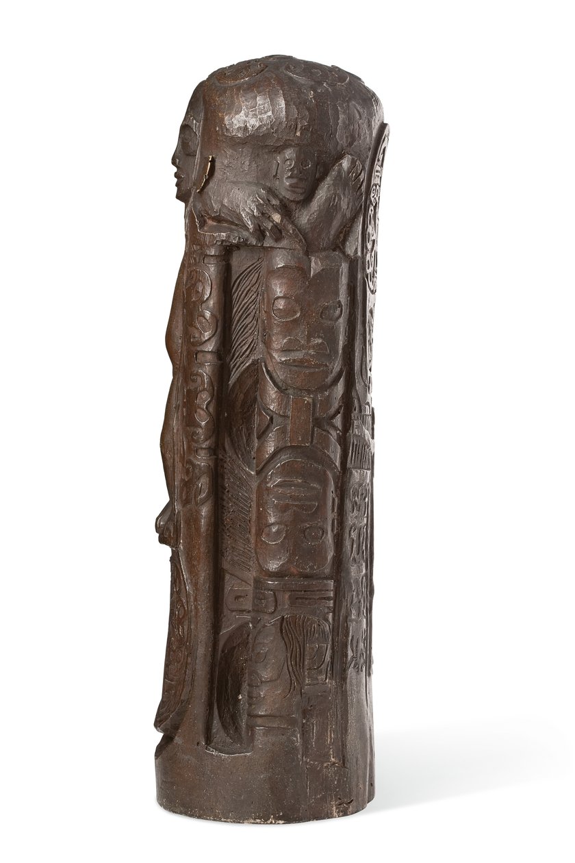 Tahitiansk totem til Kristus på korset, efter 1894 (patineret gips) af Paul Gauguin