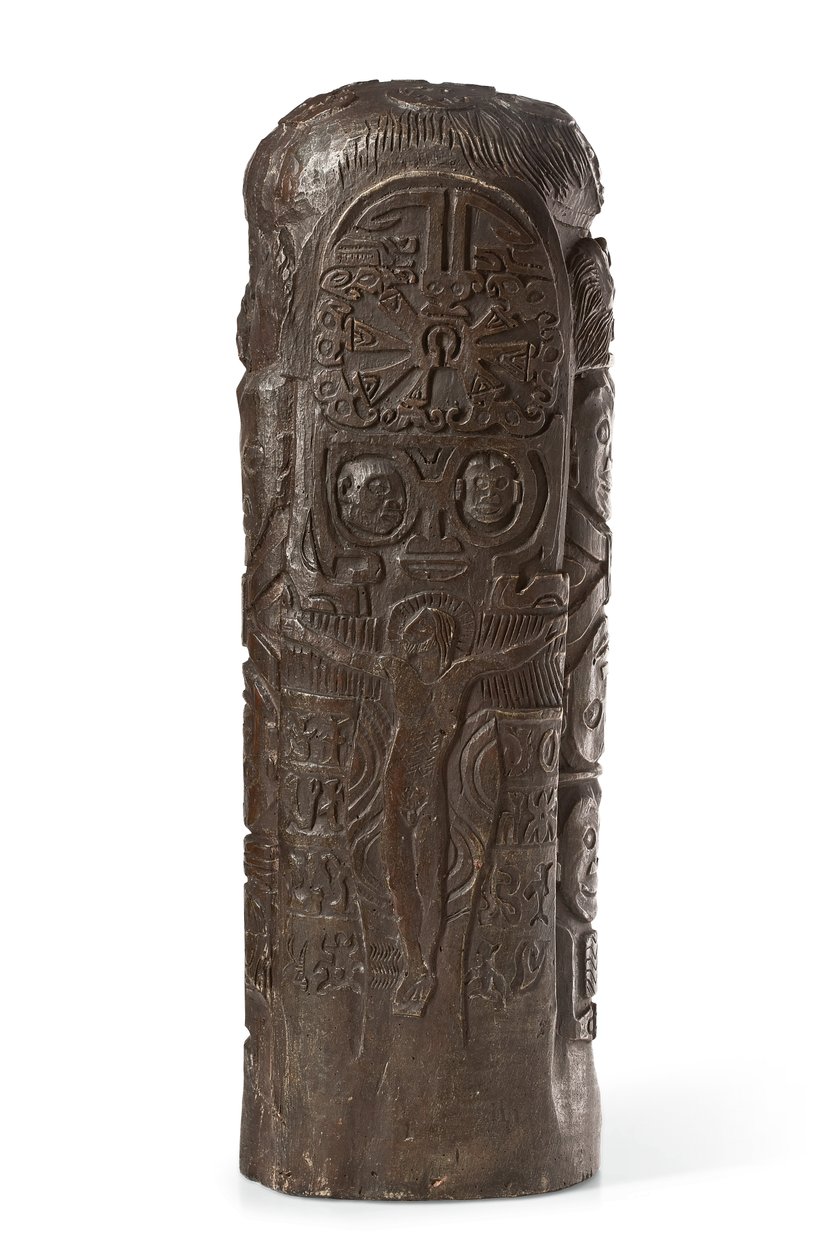 Tahitiansk totem til Kristus på korset, efter 1894 af Paul Gauguin