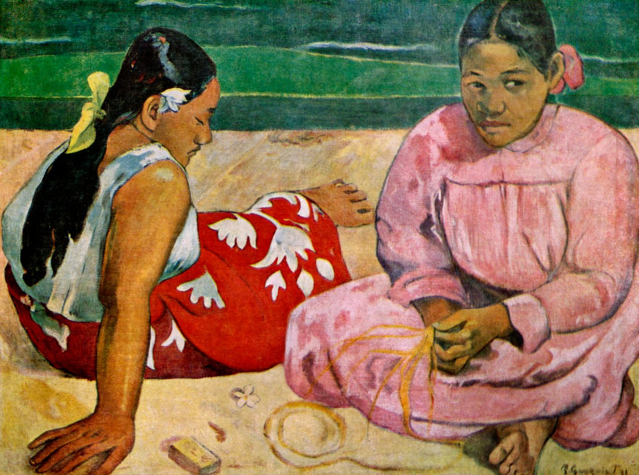 Tahitianske kvinder på stranden, 1891 1939. af Paul Gauguin
