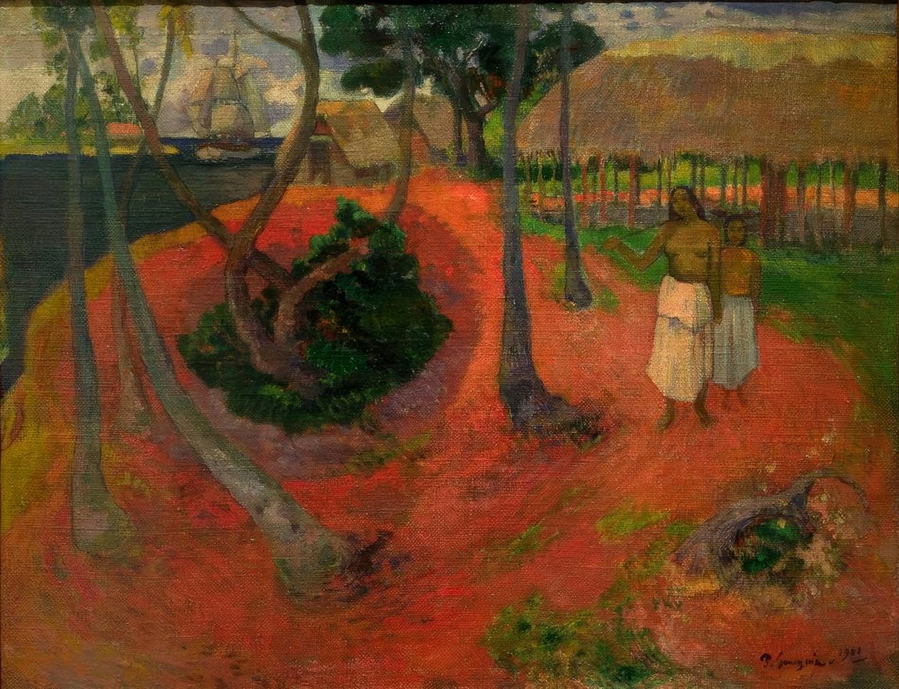 Tahitisk idyl af Paul Gauguin