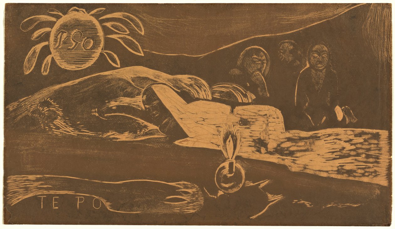 Te Po (Die lange Nacht) af Paul Gauguin