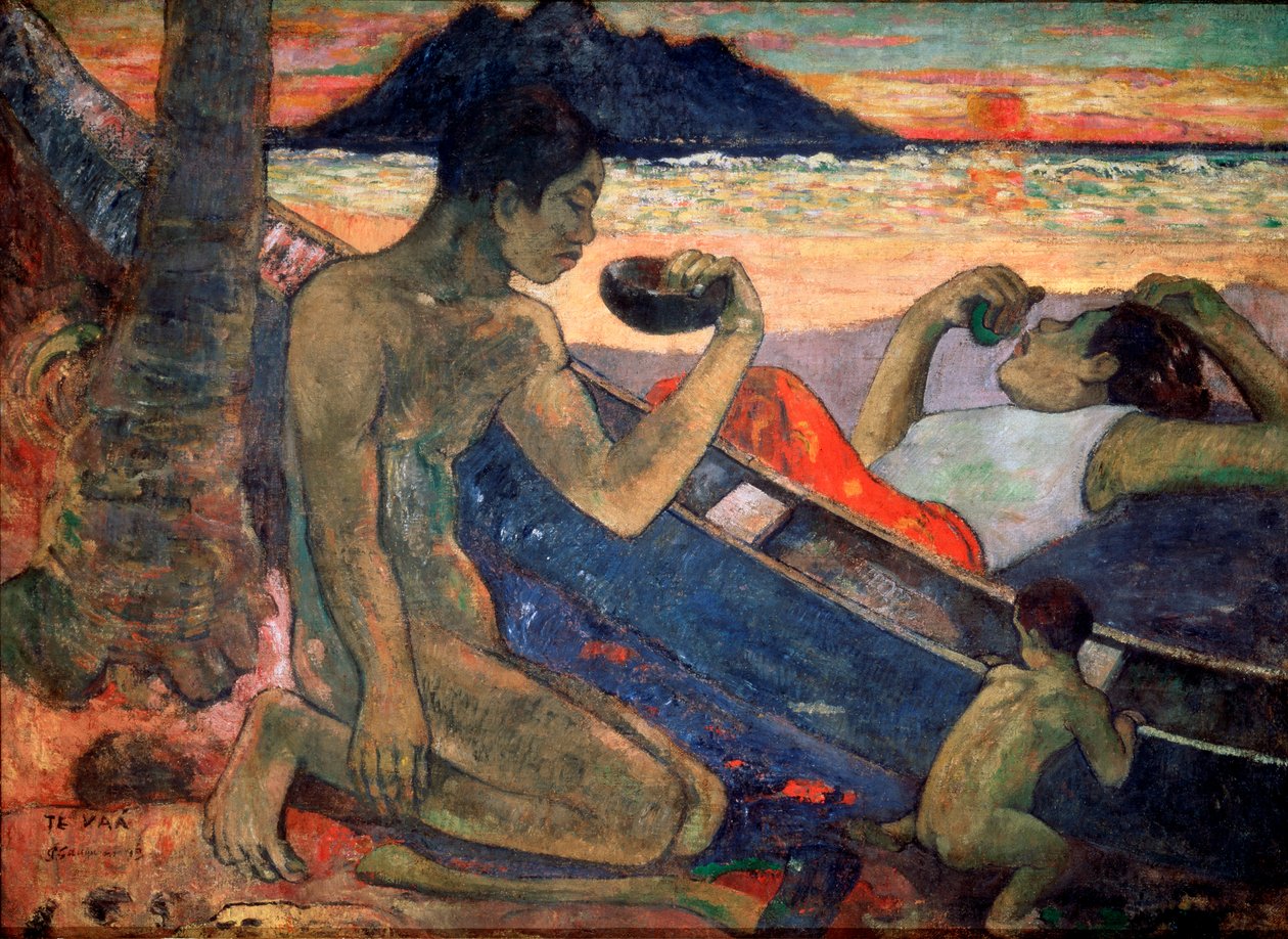 Kanoen, 1896 af Paul Gauguin