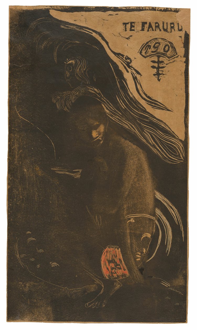 Te faruru (Here We Love Love), fra Noa Noa Suite af Paul Gauguin