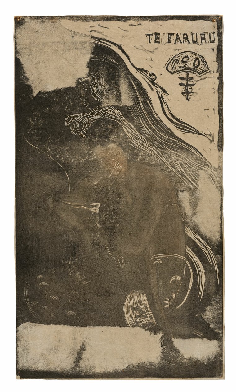 Te faruru (Here We Love Love), fra Noa Noa Suite af Paul Gauguin