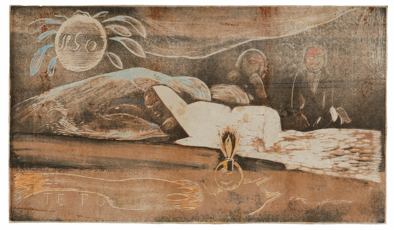 Te po (Natten) fra Noa Noa-suiten af Paul Gauguin