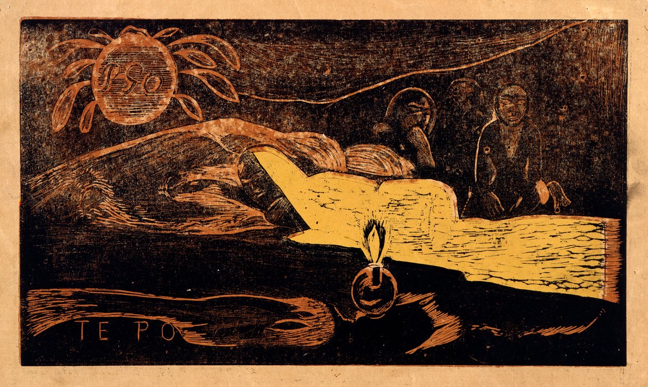 Du po. Den store nat fra serien Noa Noa, 1893-1894 af Paul Gauguin