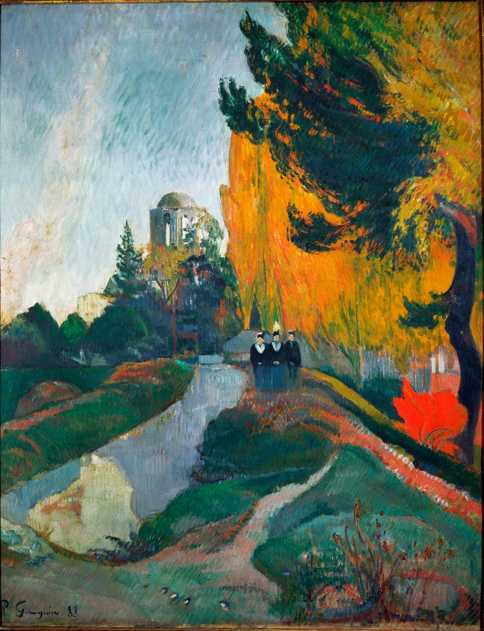 The Alyscamps, detalje (Olie på lærred af Paul Gauguin