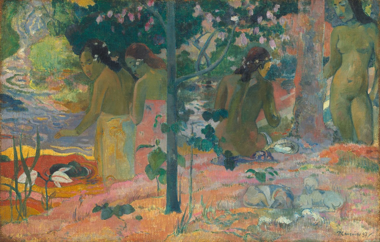 De badende, 1897. af Paul Gauguin