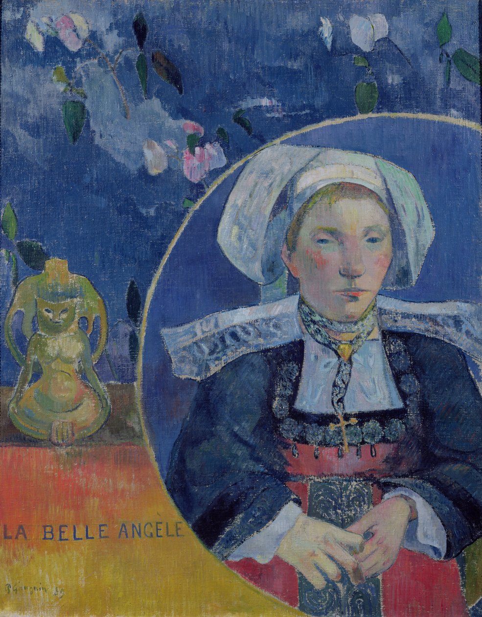 Den smukke engel (Madame Angele Satre, kroværten ved Pont-Aven) af Paul Gauguin