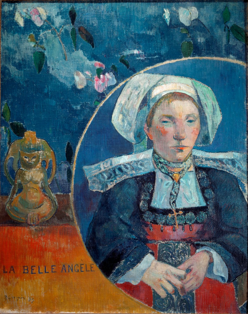 The Beautiful Angele (Olie på lærred af Paul Gauguin