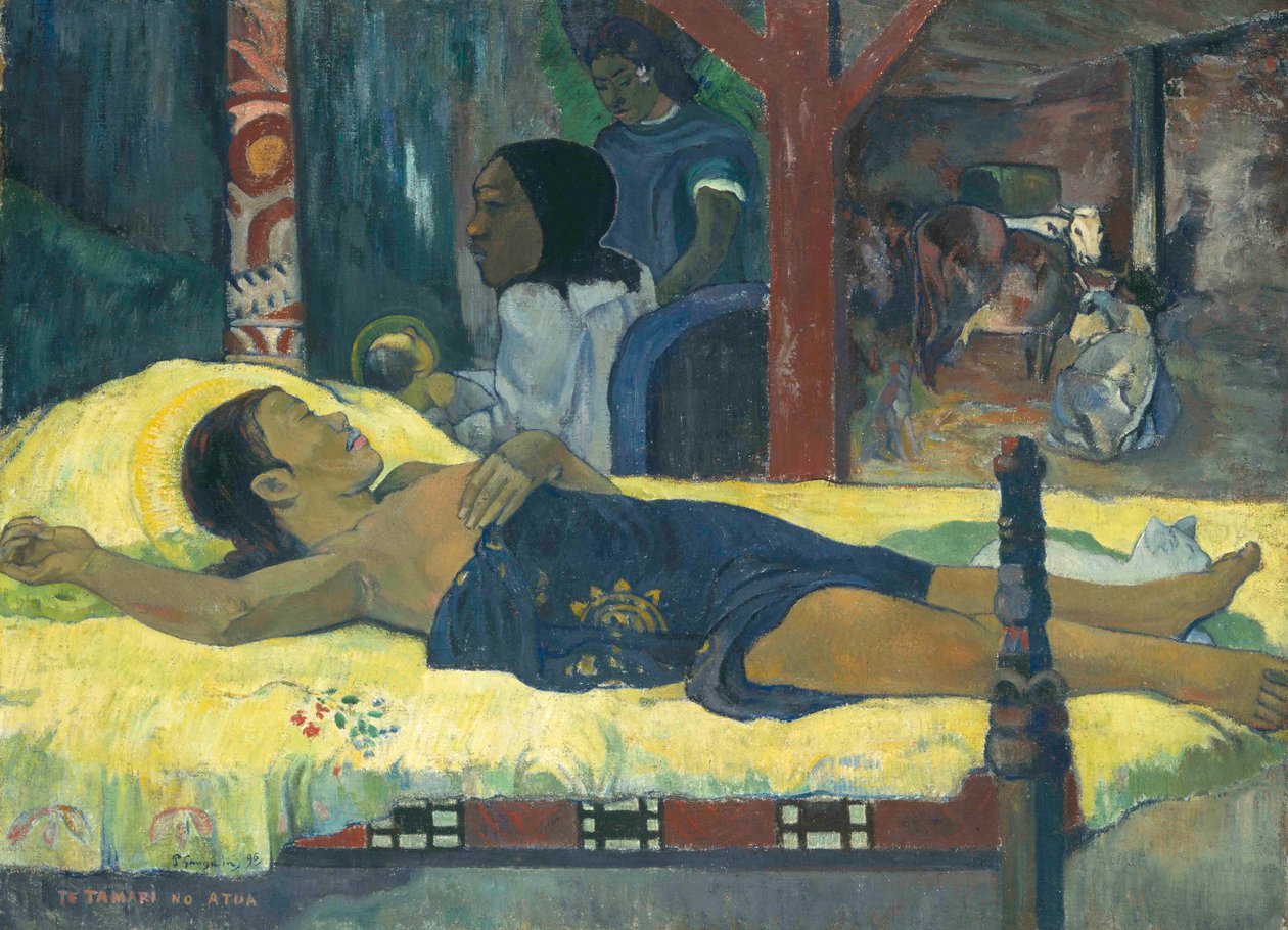 Fødslen Guds barn, 1896. af Paul Gauguin