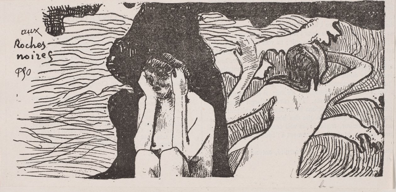 De sorte klipper. af Paul Gauguin