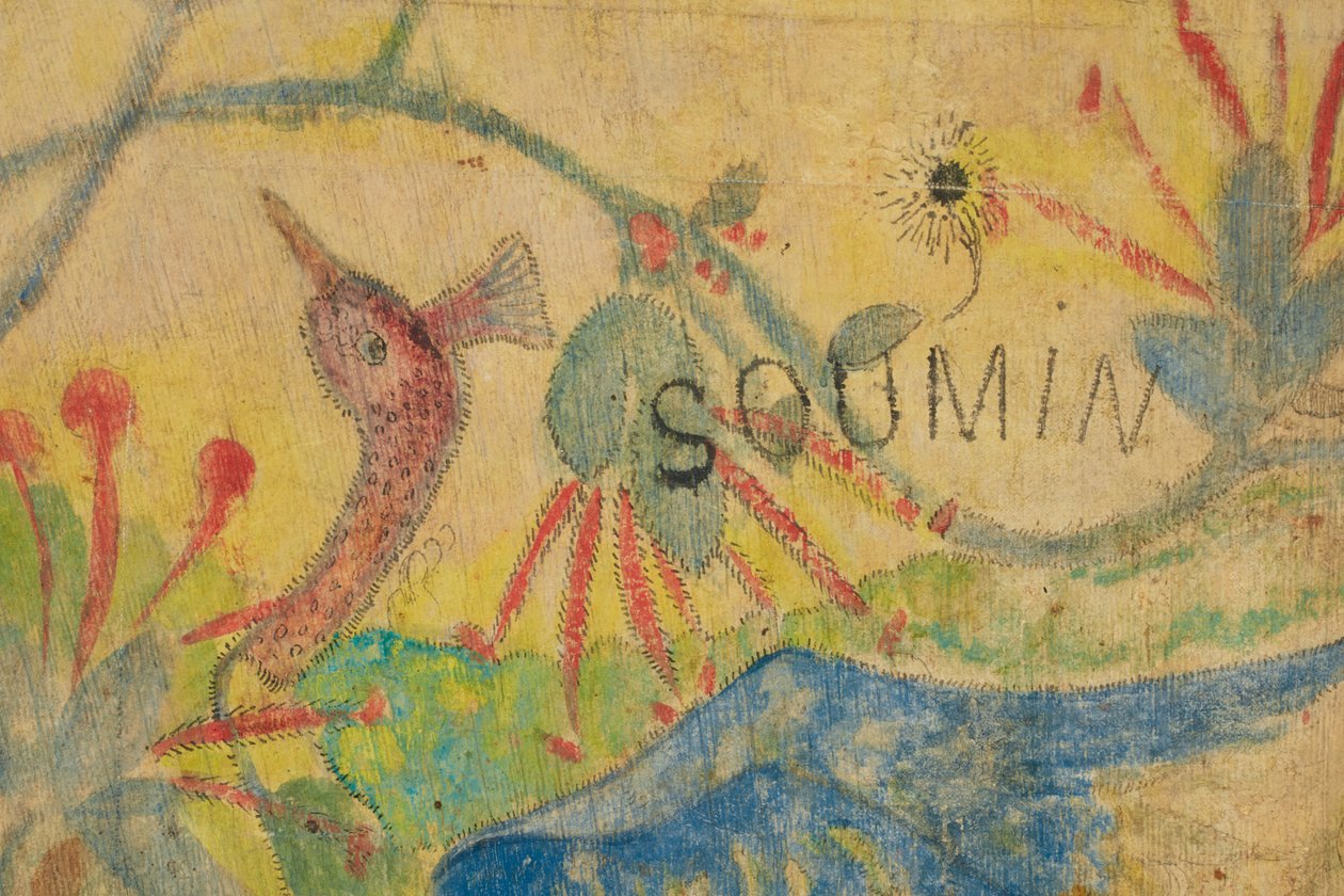 Den blå Ibis, detalje, 1892 af Paul Gauguin