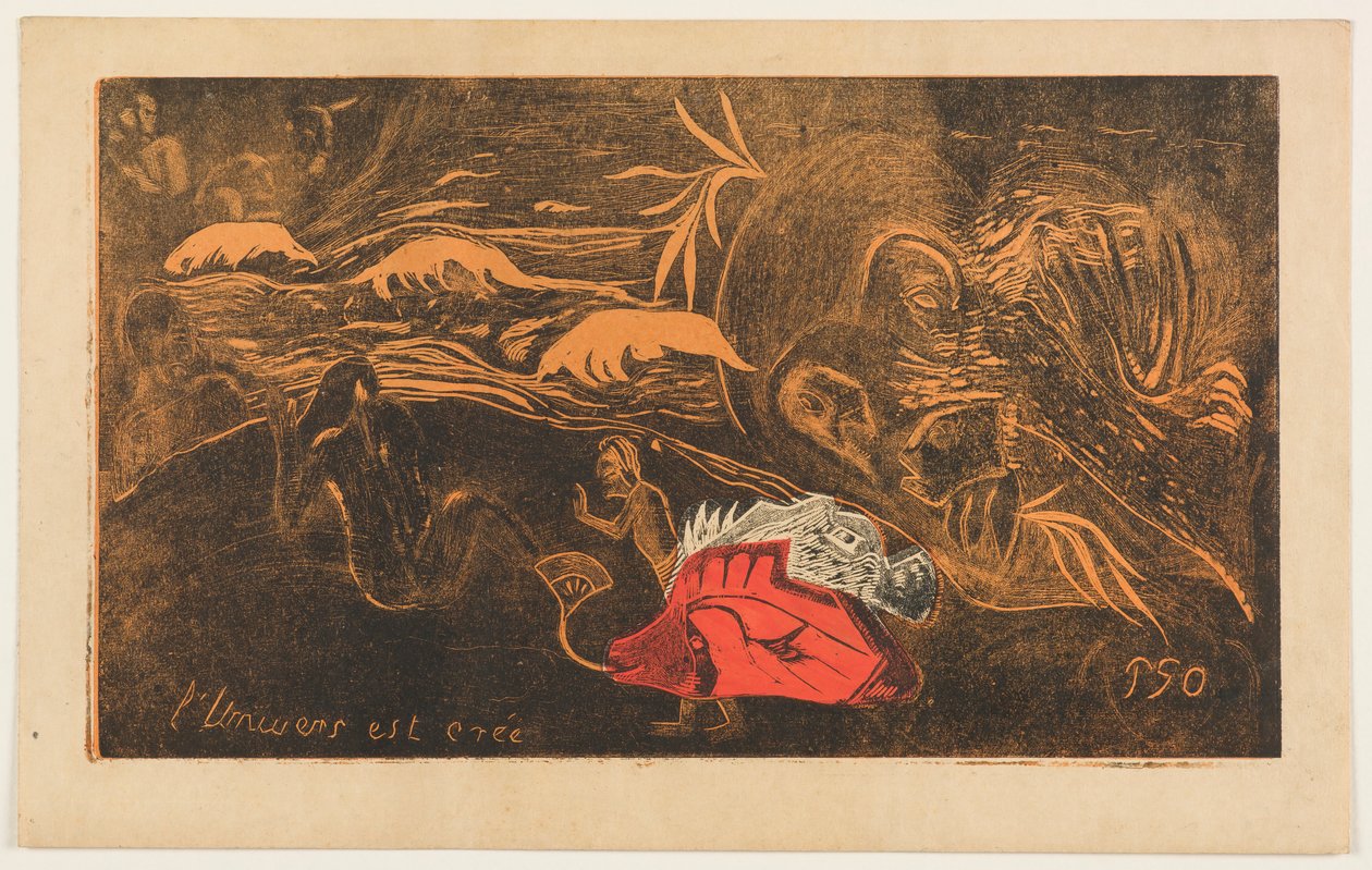 The Creation of the Universe, fra serien "Noa Noa" af Paul Gauguin