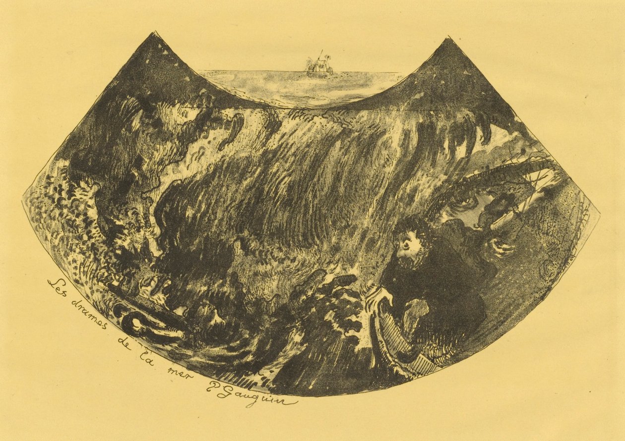 Havets dramaer (en nedstigning i malstrømmen) af Paul Gauguin