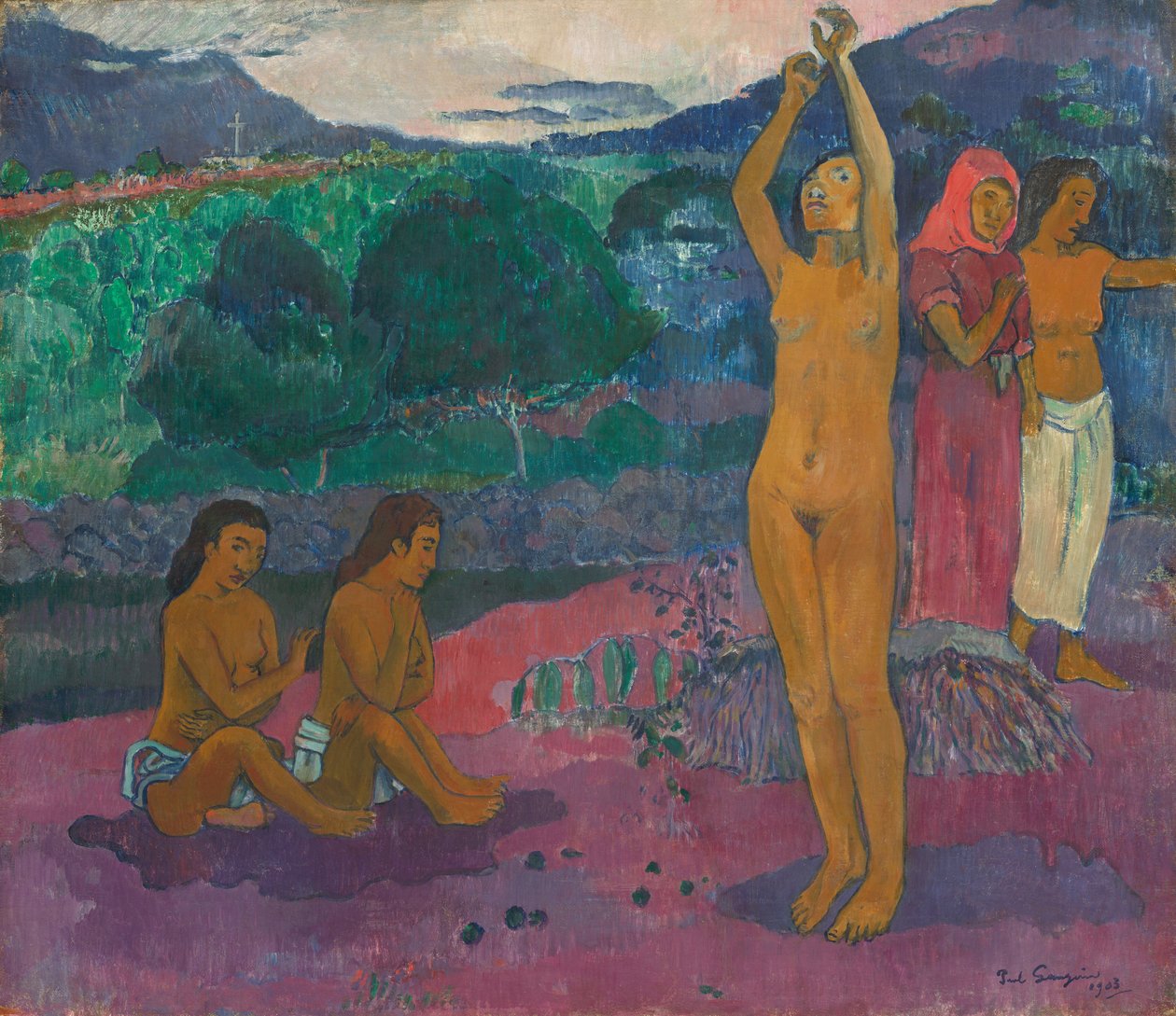 Invokationen, 1903. af Paul Gauguin