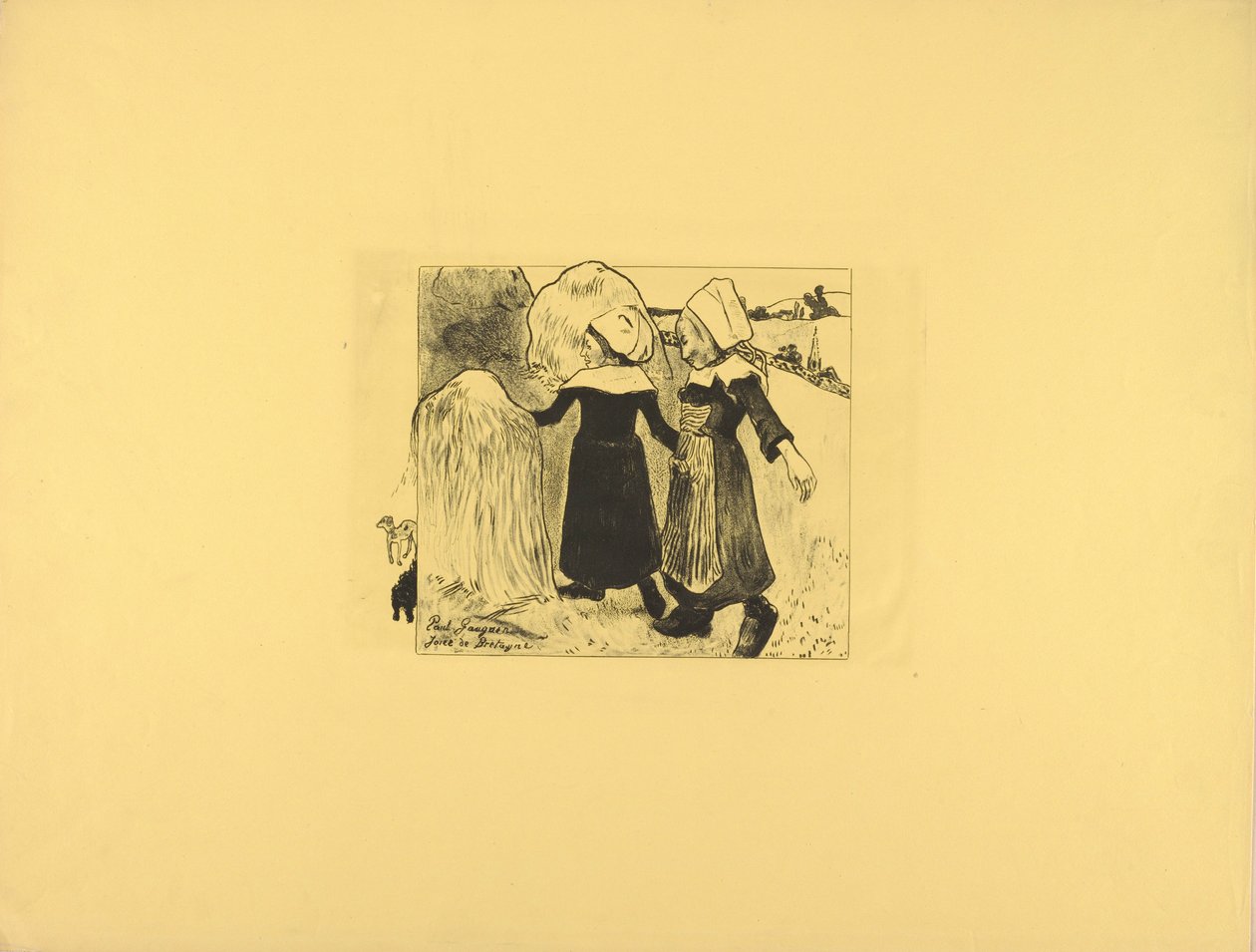 Bretagnes glæder af Paul Gauguin