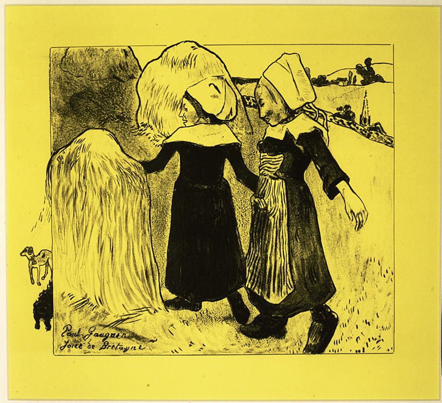 The Joys of Brittany, fra Volpini Suite: Dessins lithographiques, 1889., 1889. af Paul Gauguin