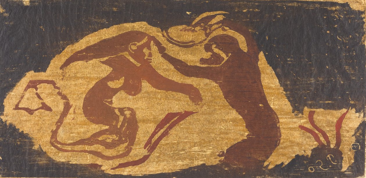 Havfruen og Aben. af Paul Gauguin