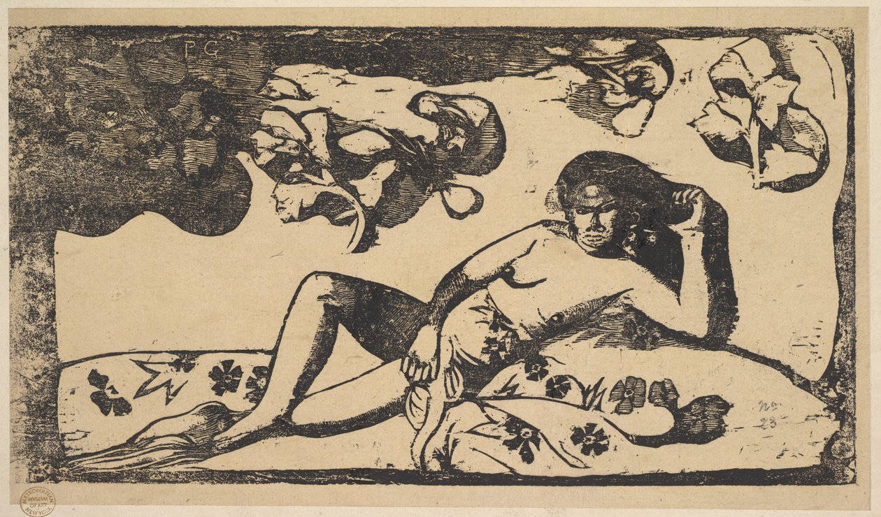 Skønhedens Dronning - Langorous, 1898. af Paul Gauguin