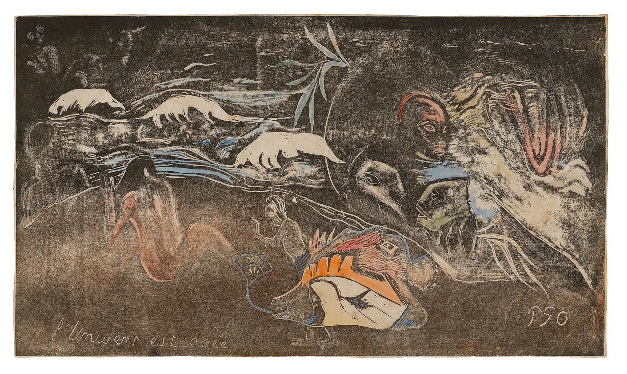 The Universe Is Being Created), fra Noa Noa Suite af Paul Gauguin