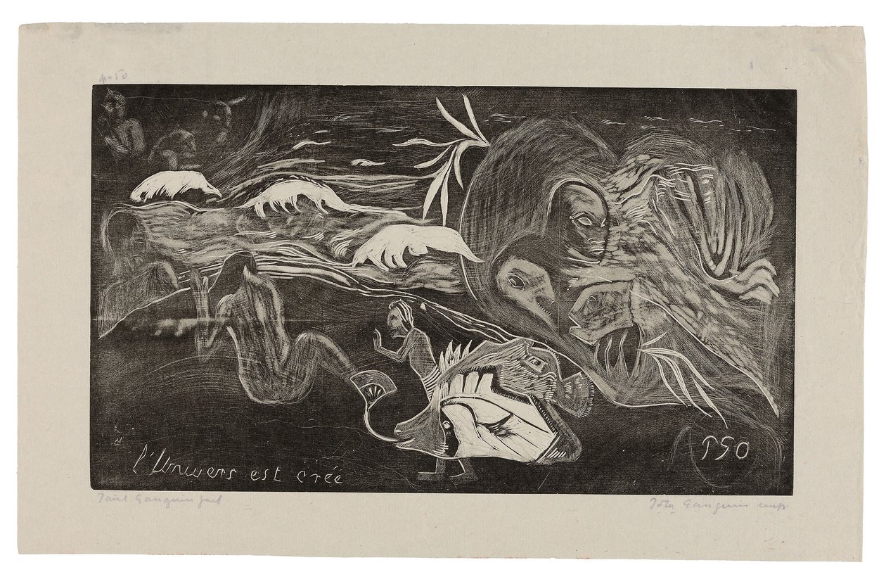 The Universe Is Being Created), fra Noa Noa Suite af Paul Gauguin